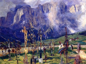 Graveyard in the Tyrol John Singer Sargent Oil Paintings